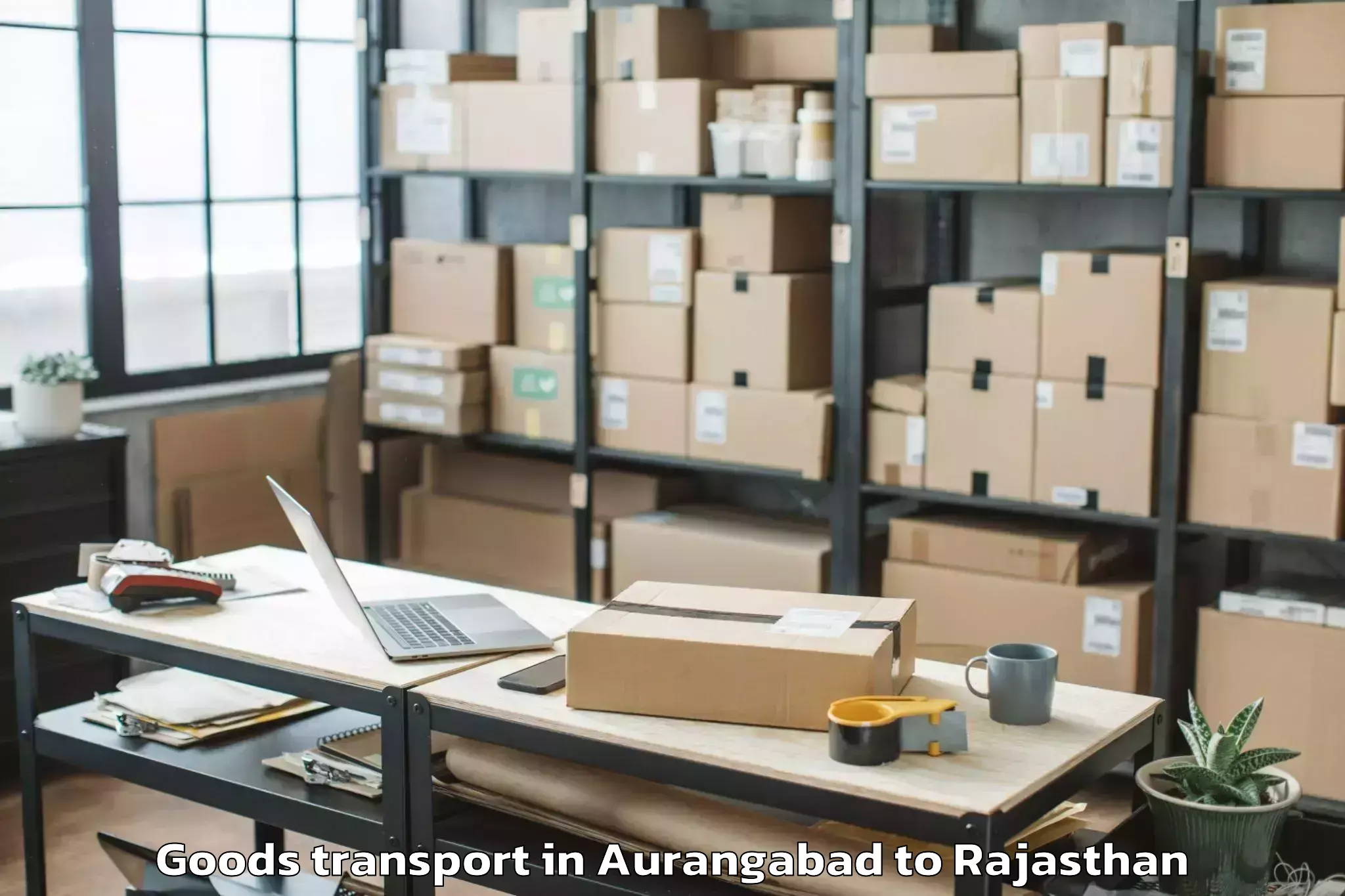 Easy Aurangabad to Sojat Goods Transport Booking